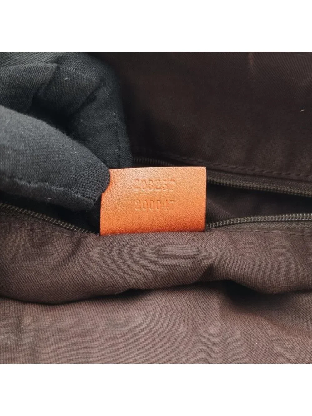 Gucci Abbey Line Orange Brown Canvas Leather Shoulder Bag